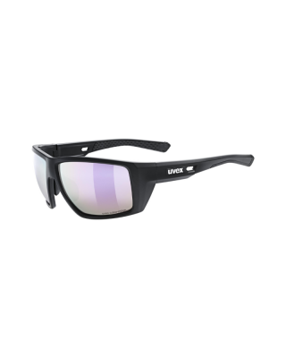 Sunglasses Uvex mtn venture CV, black matt, colorvision mir. pink